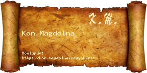 Kon Magdolna névjegykártya